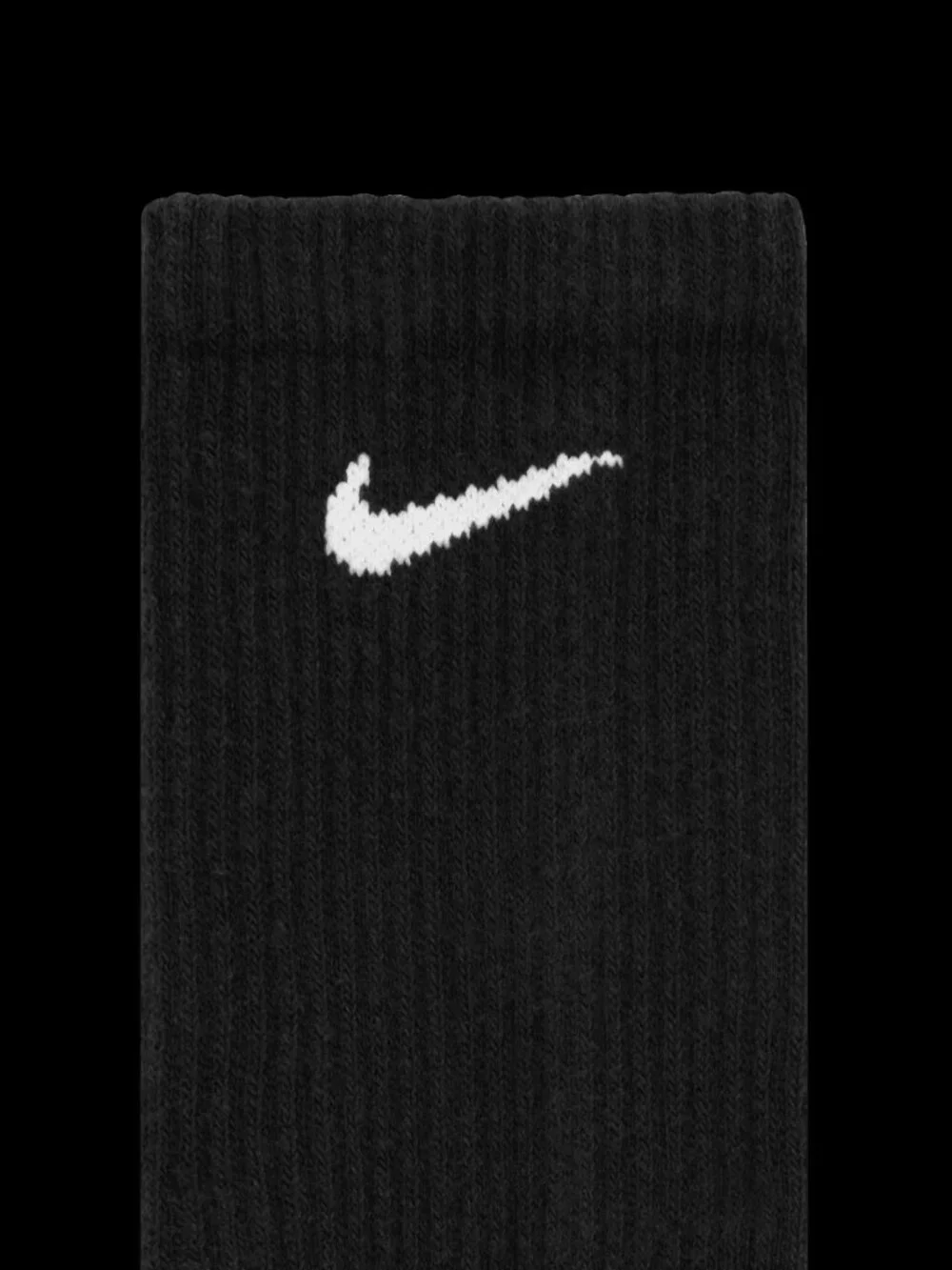 Nike Everyday Plus Cushion Crew Socks 6 Pack Black Dri-FIT Men's Size 6-8 New